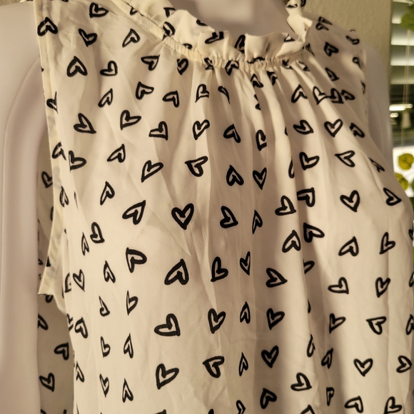 Loft Peplum Heart Blouse - Picture 2 of 6